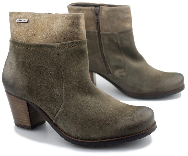 Mephisto DAMIANE dames enkellaars - nubuck - donkertaupe